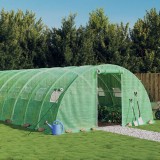 VidaXL Seră cu cadru din oțel, verde, 32 m&sup2;, 8x4x2 m