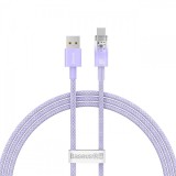 Cablu Date si Incarcare USB-A - USB-C Baseus Explorer, 100W, 1m, Mov CATS010405