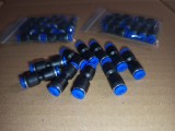 Set 10 x Conector Pneumatic drept PU 4mm