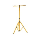 Cumpara ieftin Trepied dublu universal ajustabil pentru 2 proiectoare sau lampi de lucru, inaltime 55-155cm, galben