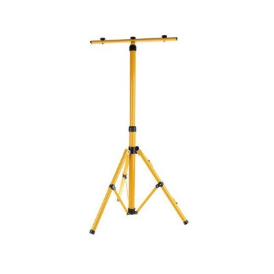 Trepied dublu universal ajustabil pentru 2 proiectoare sau lampi de lucru, inaltime 55-155cm, galben foto