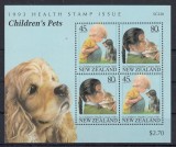 New Zealand 1993 - CAINI si PISICI - MNH, Nestampilat