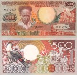 Suriname 500 Gulden 1988 UNC Bancnota Neutilizată America de Sud