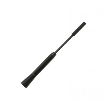 Antena Auto Exterior Neagra 15.8 Cm Cu 3 Adaptoare (4-5-6mm) foto