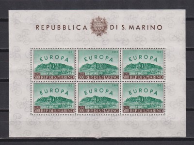 SAN MARINO 1961 EUROPA KLB MI. 700 MNH foto