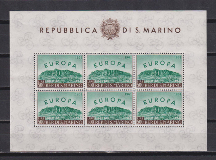 SAN MARINO 1961 EUROPA KLB MI. 700 MNH