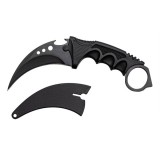 Cumpara ieftin Cuțit karambit vanatoare DEPOX&reg;, lamă fixă, oțel inoxidabil 420, negru, 19 cm