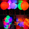 Baloane multicolore cu LED, diametru 30 cm, latex, set 5 bucati, PRC