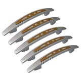 Cumpara ieftin Set 5 Manere din plastic, 2108-01, lungime 148 mm, distanta gauri 96 mm, stejar