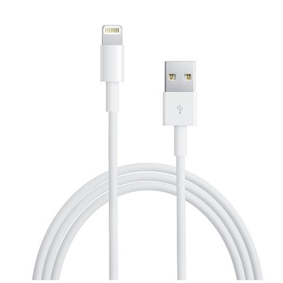 Cablu date si incarcare Apple MD818ZM/A BLISTER alb pentru Apple iPhone 5/5C/5S/6/6S/6 Plus/iPad Air/iPad Mini foto