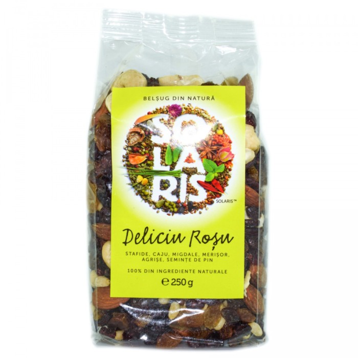 Amestec fructe &quot;deliciu rosu&quot; 250g solaris