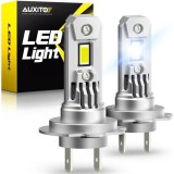 Set 2 becuri Auxito&reg; Turbo H7 LED, 100w/set, 20000LM, CANBUS, cu ventilator inclus