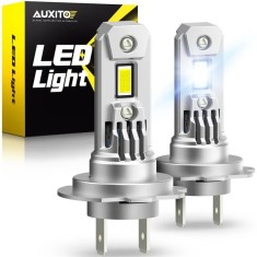 Set 2 becuri Auxito&reg; Turbo H7 LED, 100w/set, 20000LM, CANBUS, cu ventilator inclus