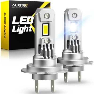 Set 2 becuri Auxito&amp;reg; Turbo H7 LED, 100w/set, 20000LM, CANBUS, cu ventilator inclus foto