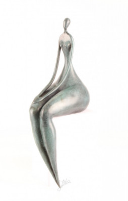 Nud modern-statueta din bronz masiv FA-15 foto