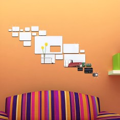 Set Stickere Acril Decorative, Aspect Geometric