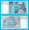 Bancnota Slovacia 50 Korun 2005 UNC Drazovce P#21, Seria K49383152, Sf. Cyril &amp; Method, Biserica Drazovce, 133x68mm