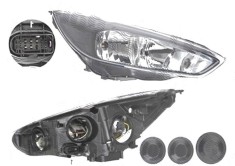 Far FORD FOCUS III, 10.2014-08.2018, DEPO, fata, partea dreapta, tip bec H1+H7+PY21W+W5W; electric; negru; cu motor;