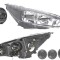 Far FORD FOCUS III, 10.2014-08.2018, DEPO, fata, partea dreapta, tip bec H1+H7+PY21W+W5W; electric; negru; cu motor;