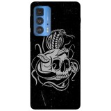 Husa compatibila cu Motorola Moto G71 5G model mortal snake, Silicon, TPU, Viceversa, Transparent, Carcasa
