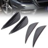 Aripioare Ornament Tuning Bara Auto Negre, Set 4 Bucati, 13cm x 3cm, Universal