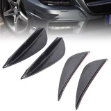 Aripioare Ornament Tuning Bara Auto Negre, Set 4 Bucati, 13cm x 3cm, Universal