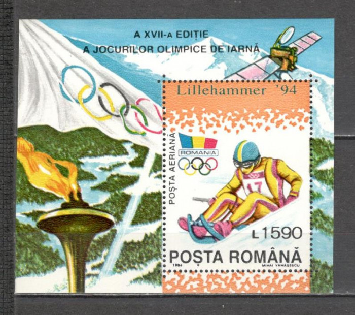 Romania.1994 Olimpiada de iarna LILLEHAMMER-Bl. DR.618