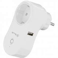 Tellur Priza Smart Wireless USB 1A 2400W 10A Alb TLL331021