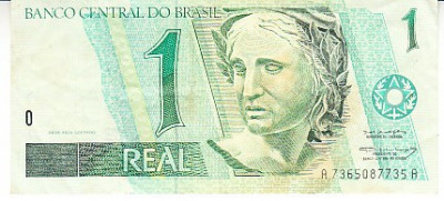 M1 - Bancnota foarte veche - Brazilia - 1 real foto