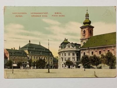 1914 Sibiu, piata Mare (jud. Sibiu) foto