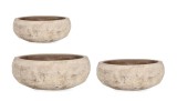 Cumpara ieftin Set 3 ghivece teracota maro Minh &Oslash;32x16h; &oslash;40x19h; &oslash;55x23h