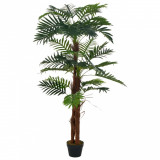 Plantă Artificială Palmier Cu Ghiveci Verde 165 cm 280194, General