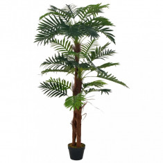 Plantă Artificială Palmier Cu Ghiveci Verde 165 cm 280194