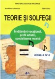 Teorie si solfegii manual pentru clasa a IV-a, autor Ana Motora - Ionescu si Edith Visky / invatamant vocational, profil artistic, specializare muzica