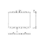 Radiator racire Nissan X-Trail (T31), 03.2007-2014, Motorizare 2.0 103kw; 2, 5 124kw Benzina, tip climatizare Cu/fara AC, cutie Automata, Manuala, di, SRLine