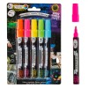 Set Markere Creta Lichida, Multicolor, V&acirc;rf 4.8 mm, 5 Bucăți, Oem