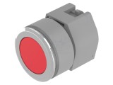 Comutator acționat prin apăsare, roșu, IP65, montaj 30 mm