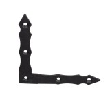 Coltar Fereastra Negru Decorativ 200X200X30X3Mm - 4Buc
