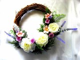 coronita decorata cu flori artificuale 52619