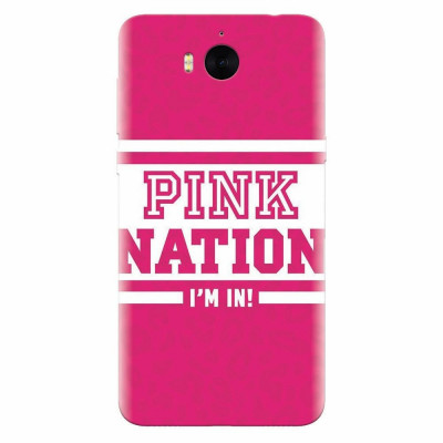 Husa silicon pentru Huawei Y6 2017, Pink Nation foto