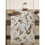 Napron decorativ cu iepurasi , 33x183 cm