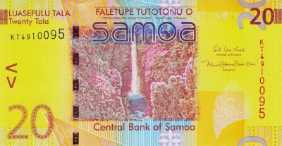 Bancnota Samoa 20 Tala (2017) - P40c UNC foto