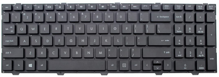 Tastatura Laptop, HP, 4540s, 4545s, 4740s, 4745s, 701485-001, fara rama, us