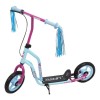 Trotineta copii Dhs Fitness Youth aluminiu albastru-mov, ghidon reglabil, frana mana, 3 ani+