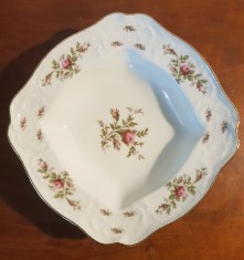 ROSENTHAL-PLATOU-FRUCTIERA DIN PORTELAN CU MODEL IN RELIEF SI DECOR FLORAL-ROSENTHAL SANSSOUCI -GERMANIA ANII 60