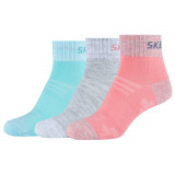 șosete Skechers 3PPK Wm Mesh Ventilation Quarter Socks SK42022-3060 multicolor, 31-34, 35-38