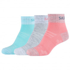 șosete Skechers 3PPK Wm Mesh Ventilation Quarter Socks SK42022-3060 multicolor