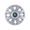 Set 4 Capace Roti Autohelix MSA&reg; potrivite jantelor de 15 inch, pentru Skoda Verde model Cosmos Gray