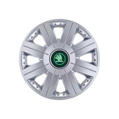 Set 4 Capace Roti Autohelix MSA&reg; potrivite jantelor de 16 inch, pentru Skoda Verde model Cosmos Gray