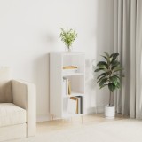 vidaXL Servantă, alb extralucios, 34,5x32,5x90 cm, lemn compozit